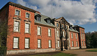 A view of the entrance front of Dunham Massey in Cheshire