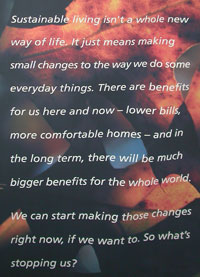 Sustainable living banner at Ecopark